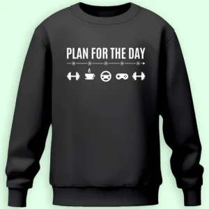 Charcoal-Grey_Workout_Schedule_Sweatshirt_Unisex