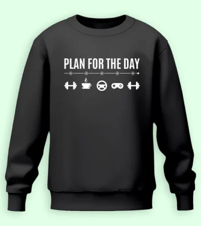 Charcoal-Grey_Workout_Schedule_Sweatshirt_Unisex